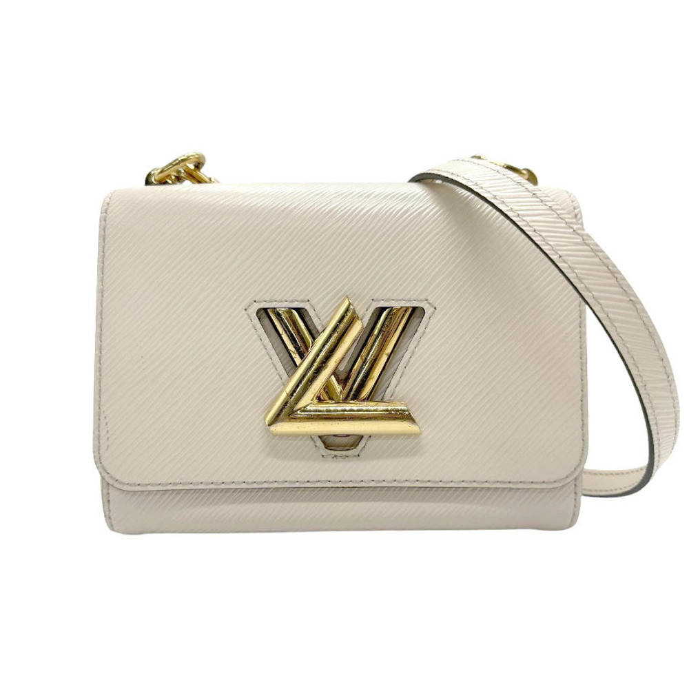 Louis Vuitton Bag Epi Twist Leather Crossbody Bag Gold White